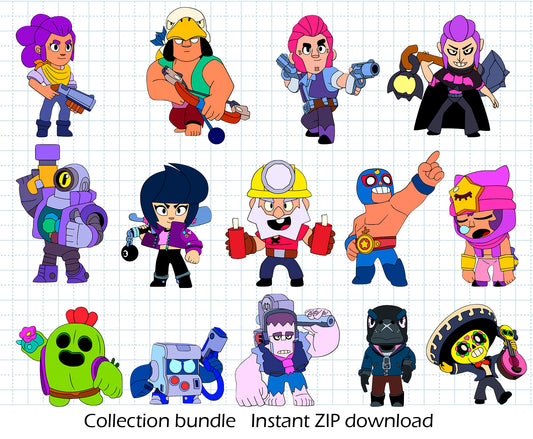 Brawl Stars BUNDLE Cut Files