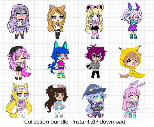 Gacha Life BUNDLE Cut Files