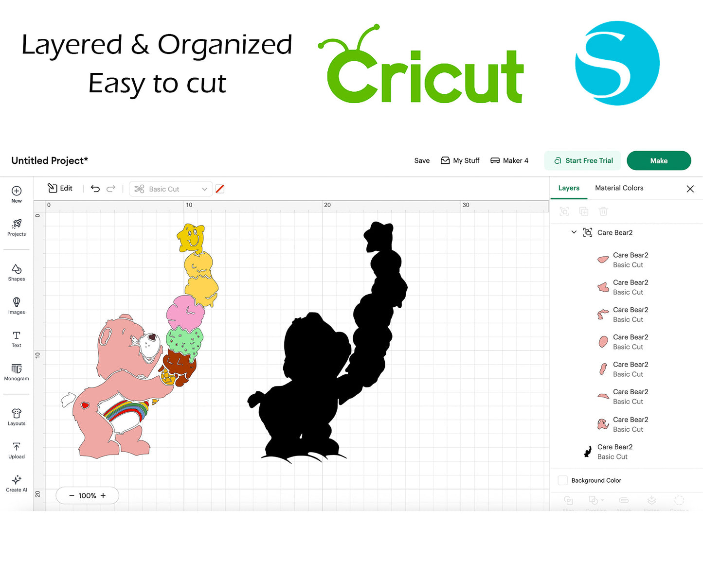 Care Bears SVG BUNDLE Cut Files