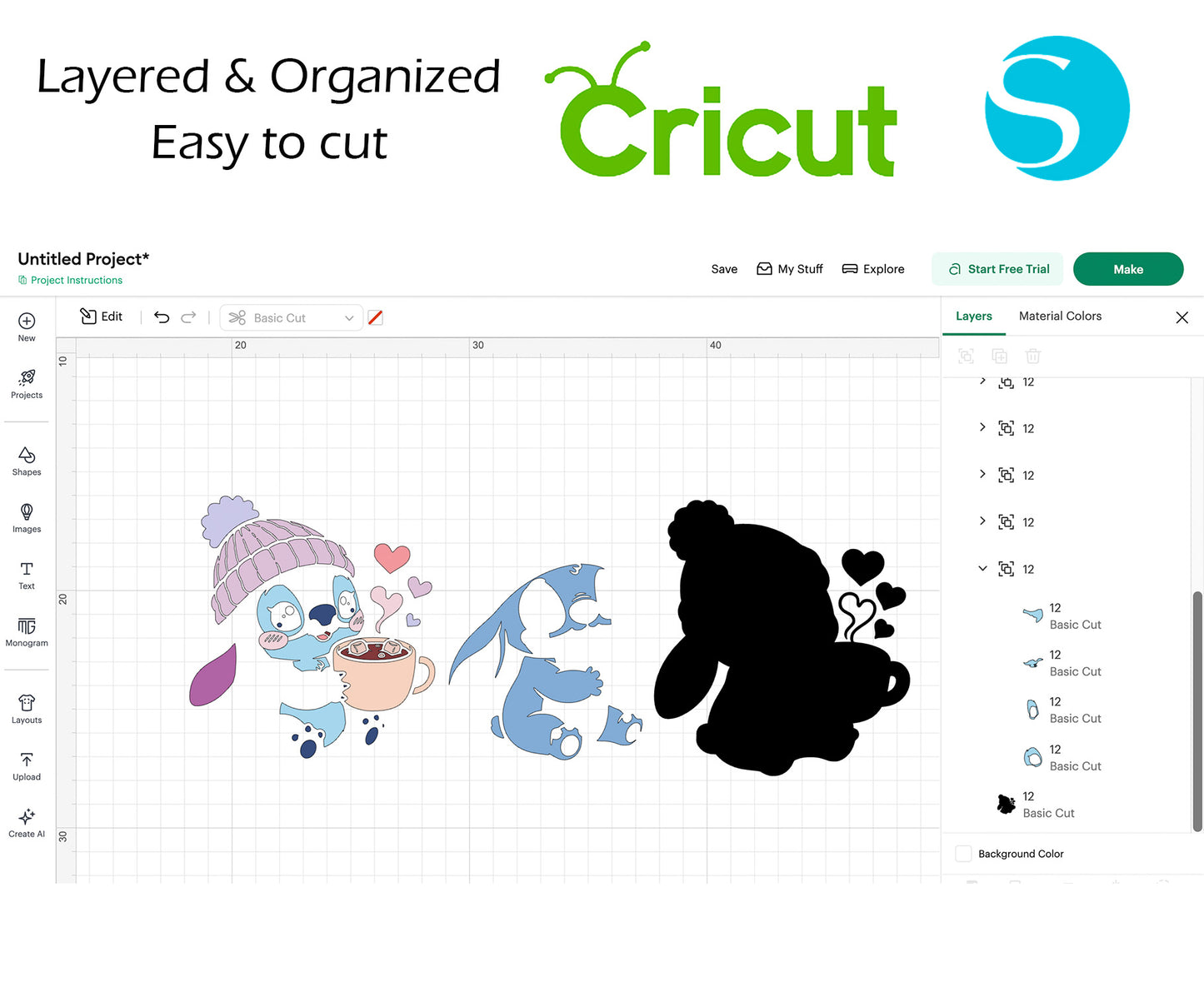 Awesome Baby Stitch BUNDLE Cut Files