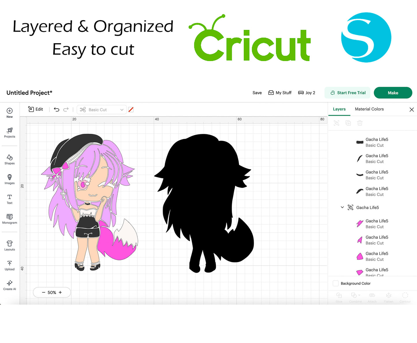 Gacha Life BUNDLE Cut Files