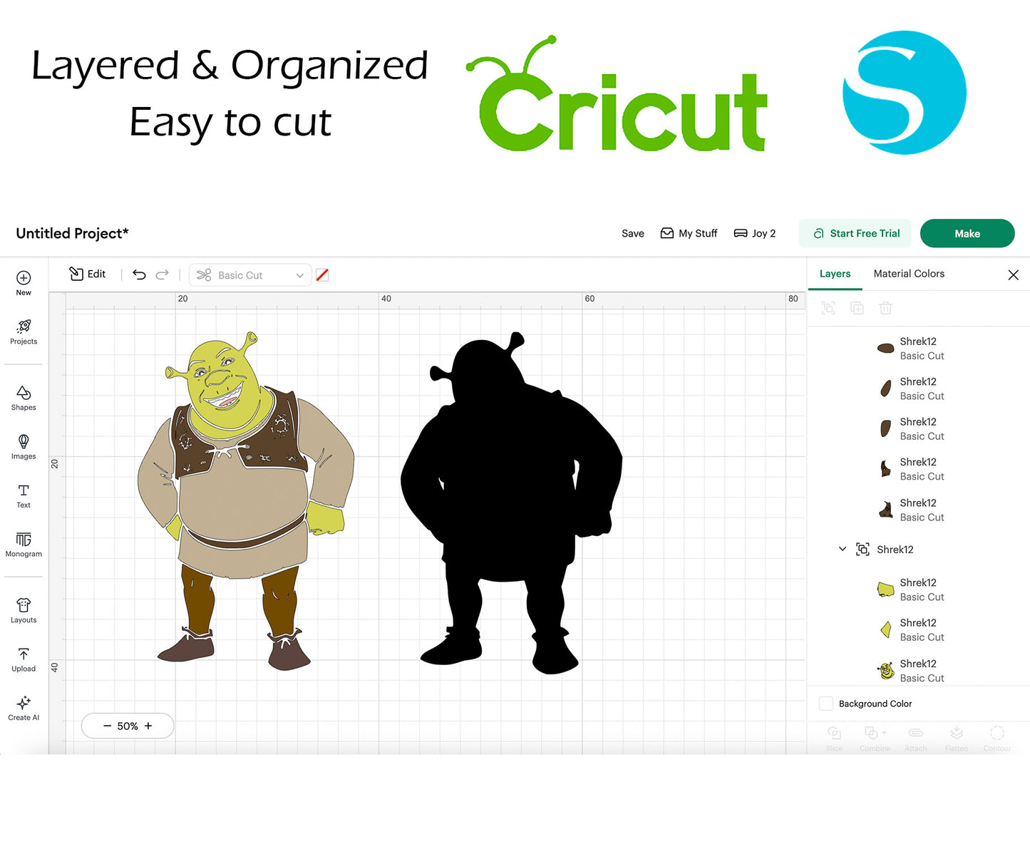 Shrek BUNDLE Cut Files