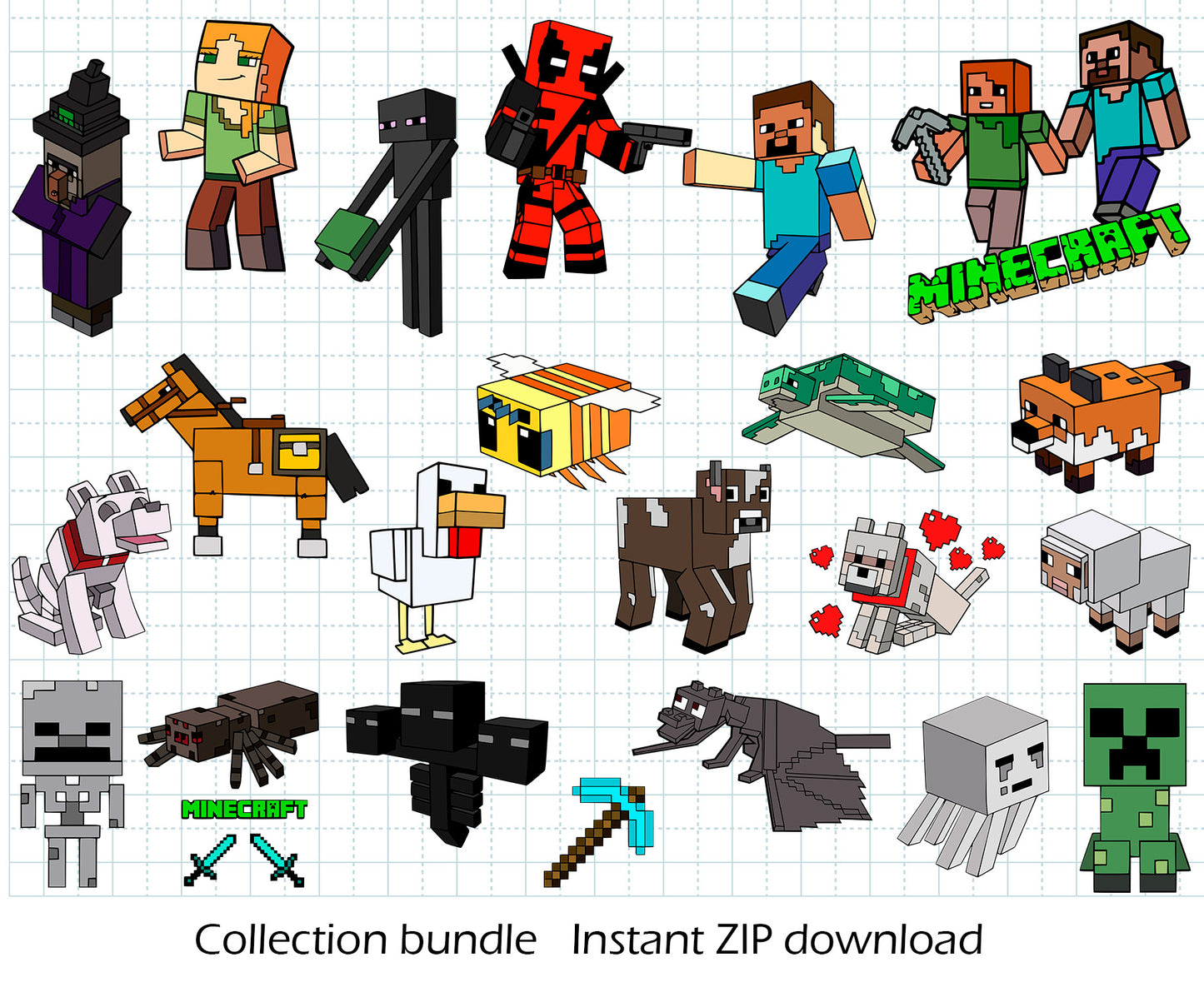 Minecraft BUNDLE Cut Files