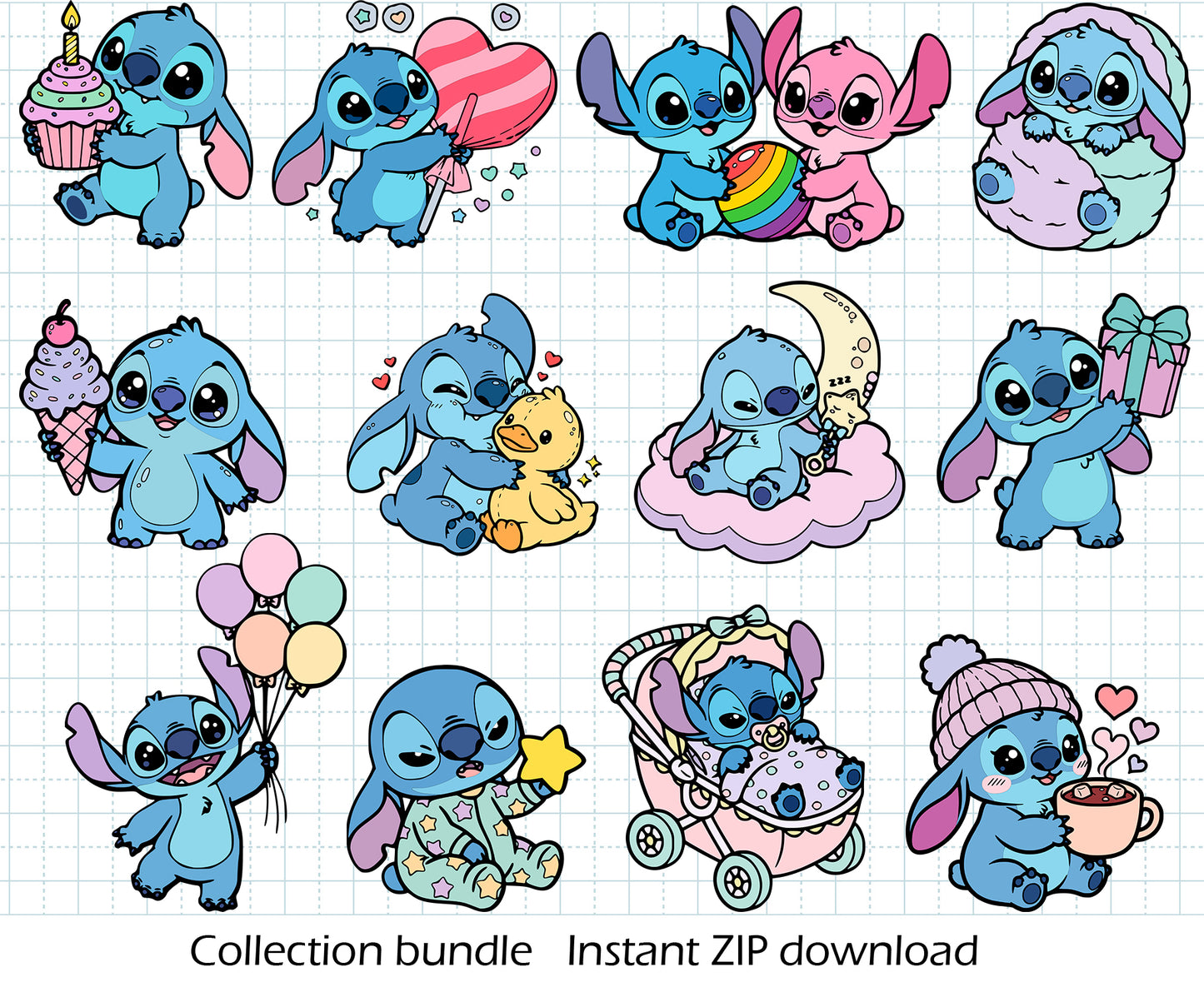Awesome Baby Stitch BUNDLE Cut Files