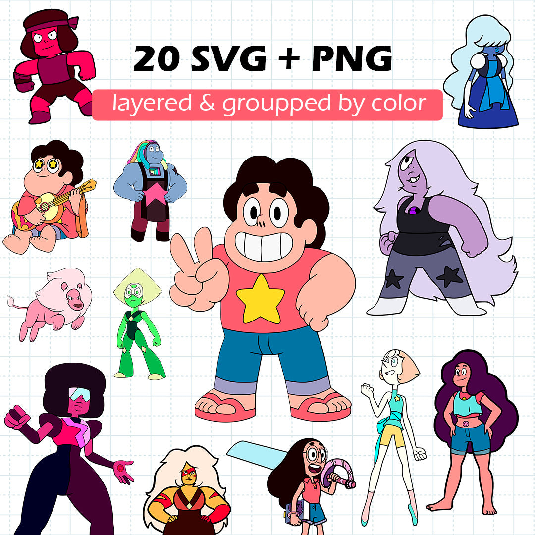 Steven Universe SVG BUNDLE Cut Files