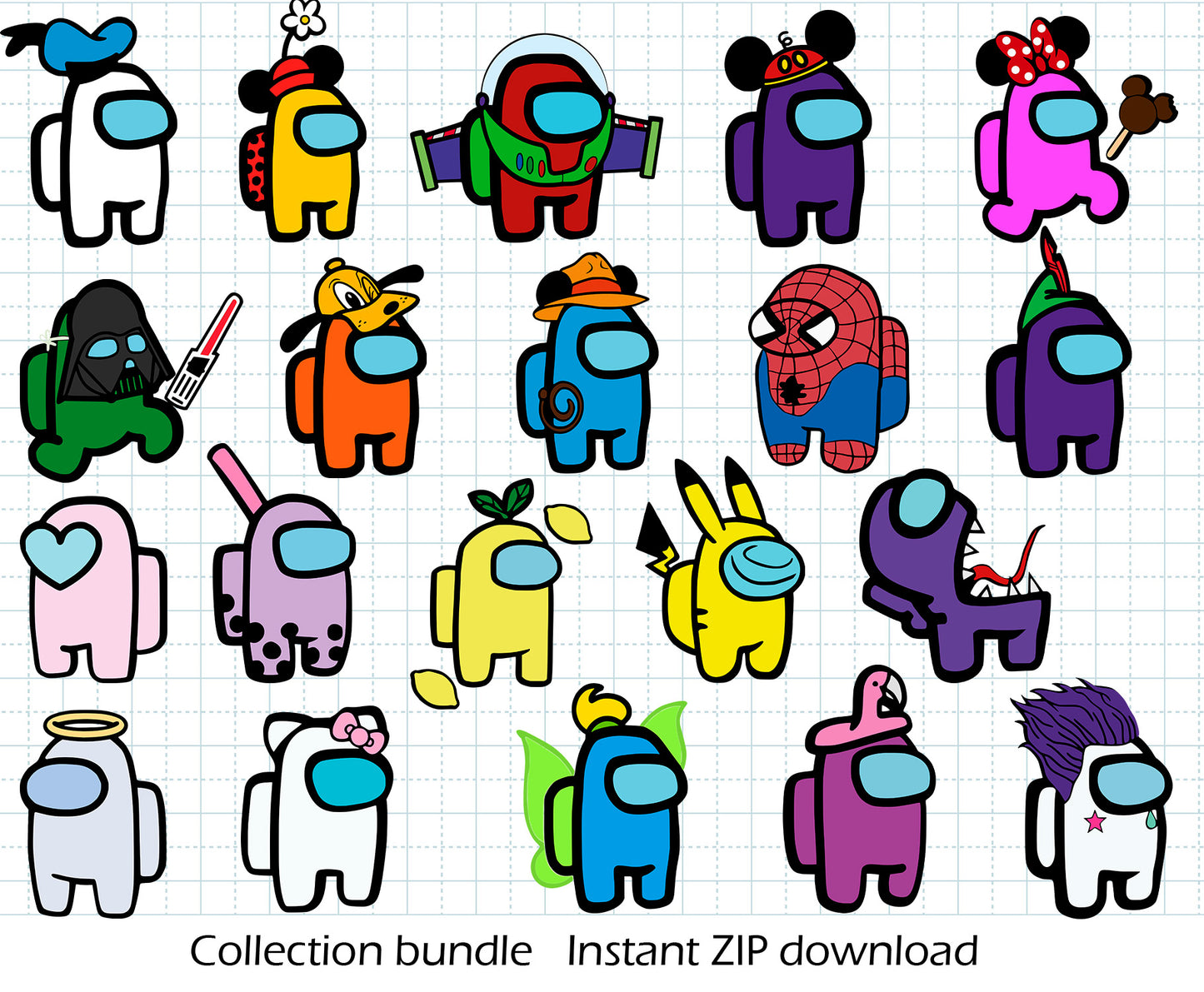 Among Us BUNDLE Cut Files