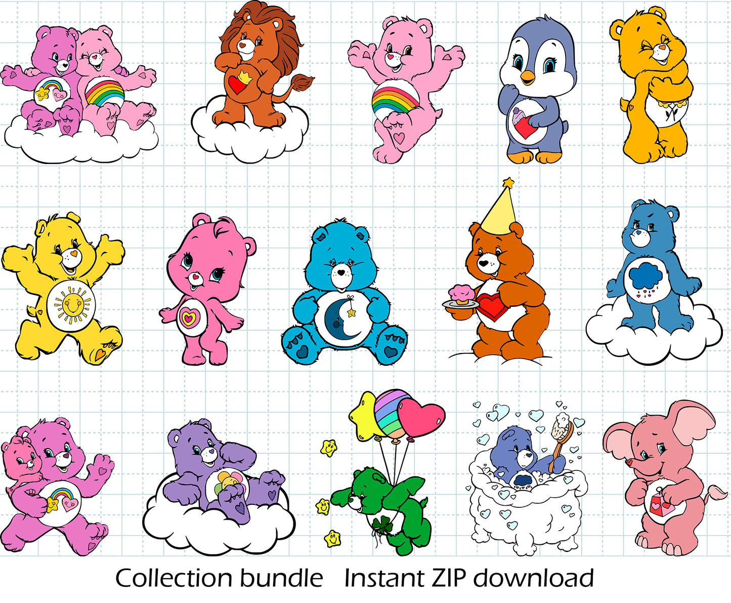 Care Bears SVG BUNDLE Cut Files