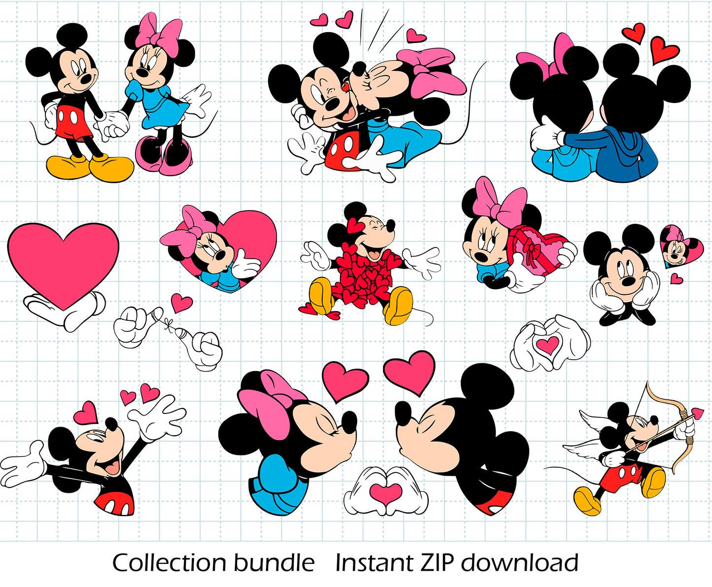 Disney Love SVG BUNDLE Cut Files