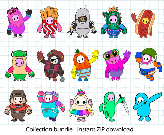 Fall Guys BUNDLE Cut Files