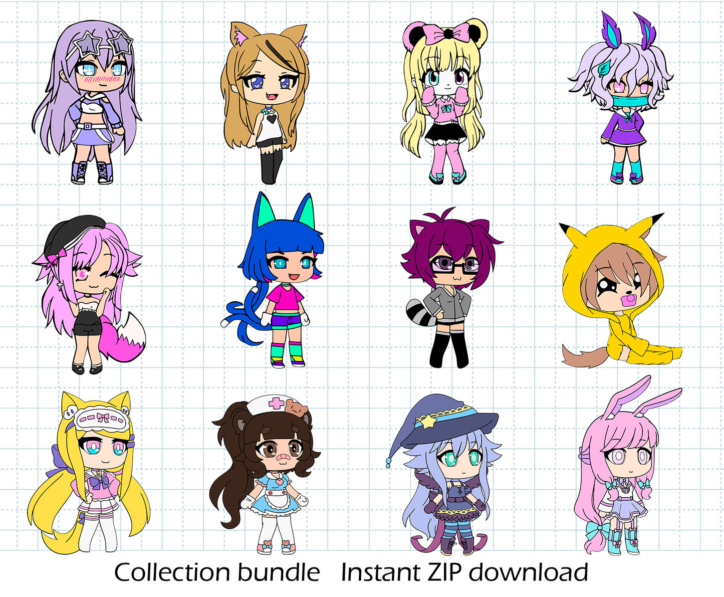 Gacha Life BUNDLE Cut Files