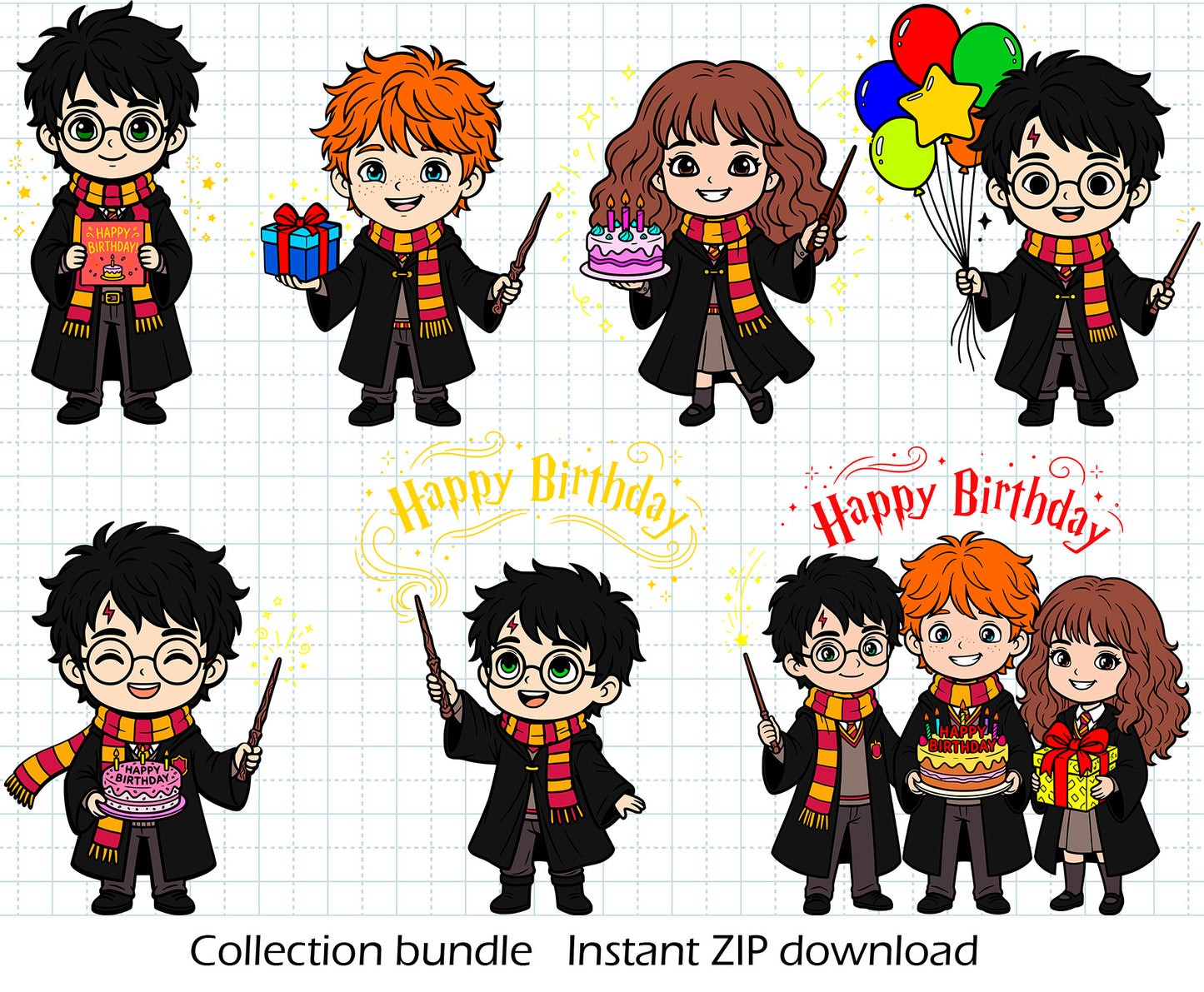 Awesome Harry Potter Birthday BUNDLE Cut Files