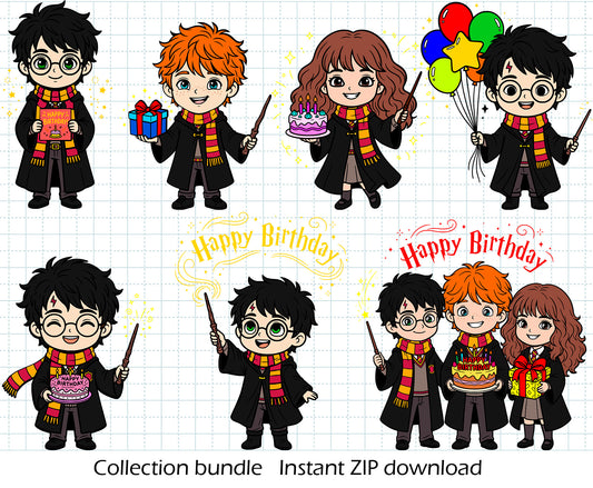 Awesome Harry Potter Birthday BUNDLE Cut Files