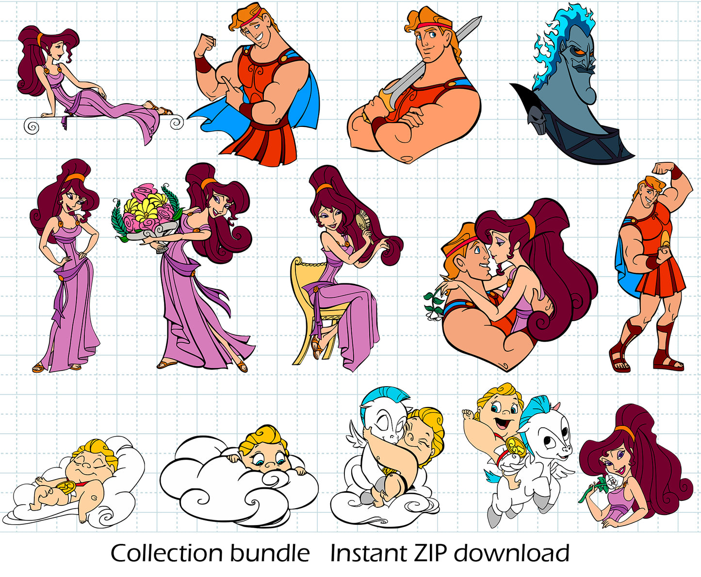 Hercules SVG BUNDLE Cut Files