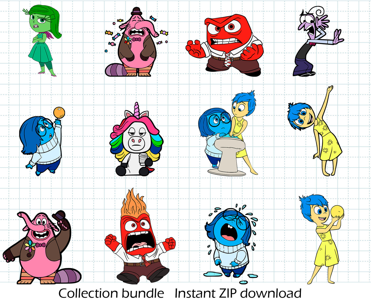 Inside Out SVG BUNDLE Cut Files