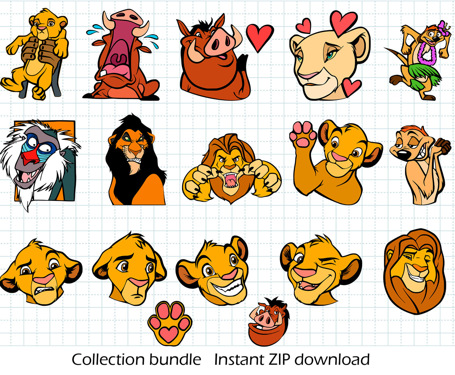 Lion King SVG BUNDLE Cut Files