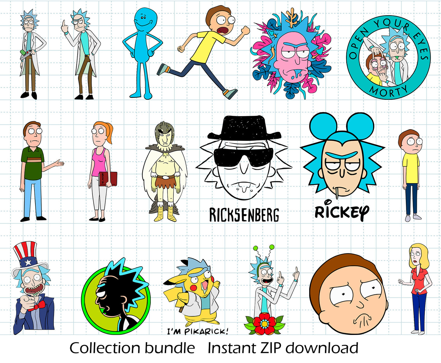 Rick and Morty BUNDLE Cut Files
