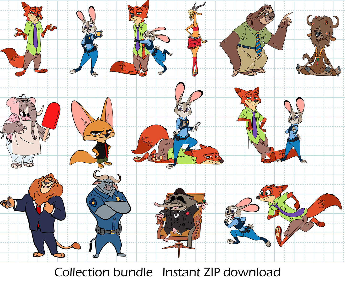 Zootopia BUNDLE Cut Files