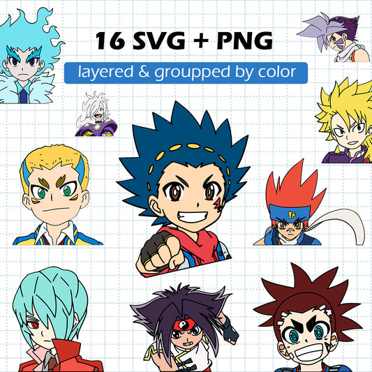 Beyblade SVG BUNDLE Cut Files