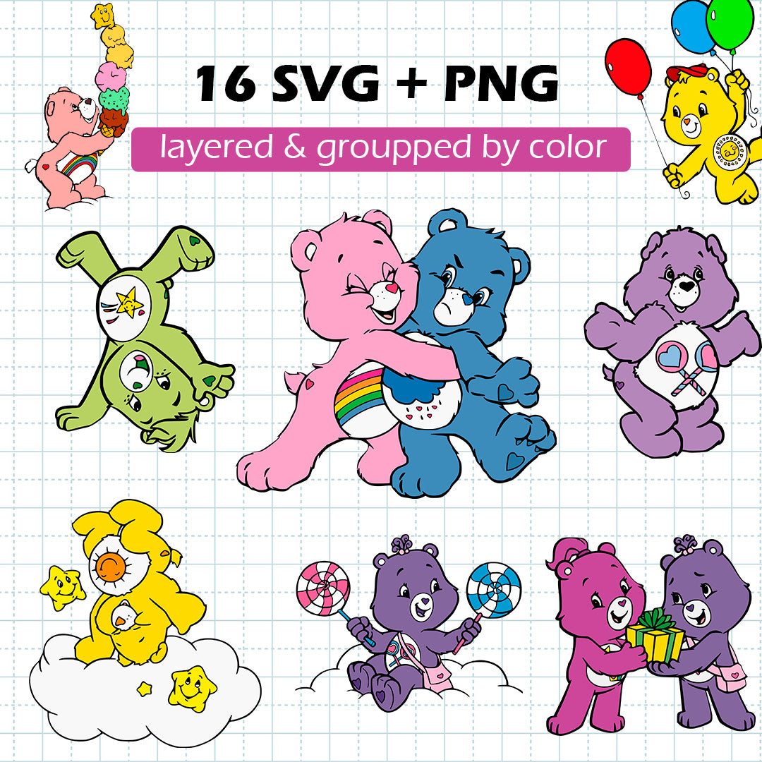 Care Bears SVG BUNDLE Cut Files