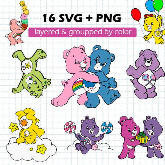 Care Bears SVG BUNDLE Cut Files