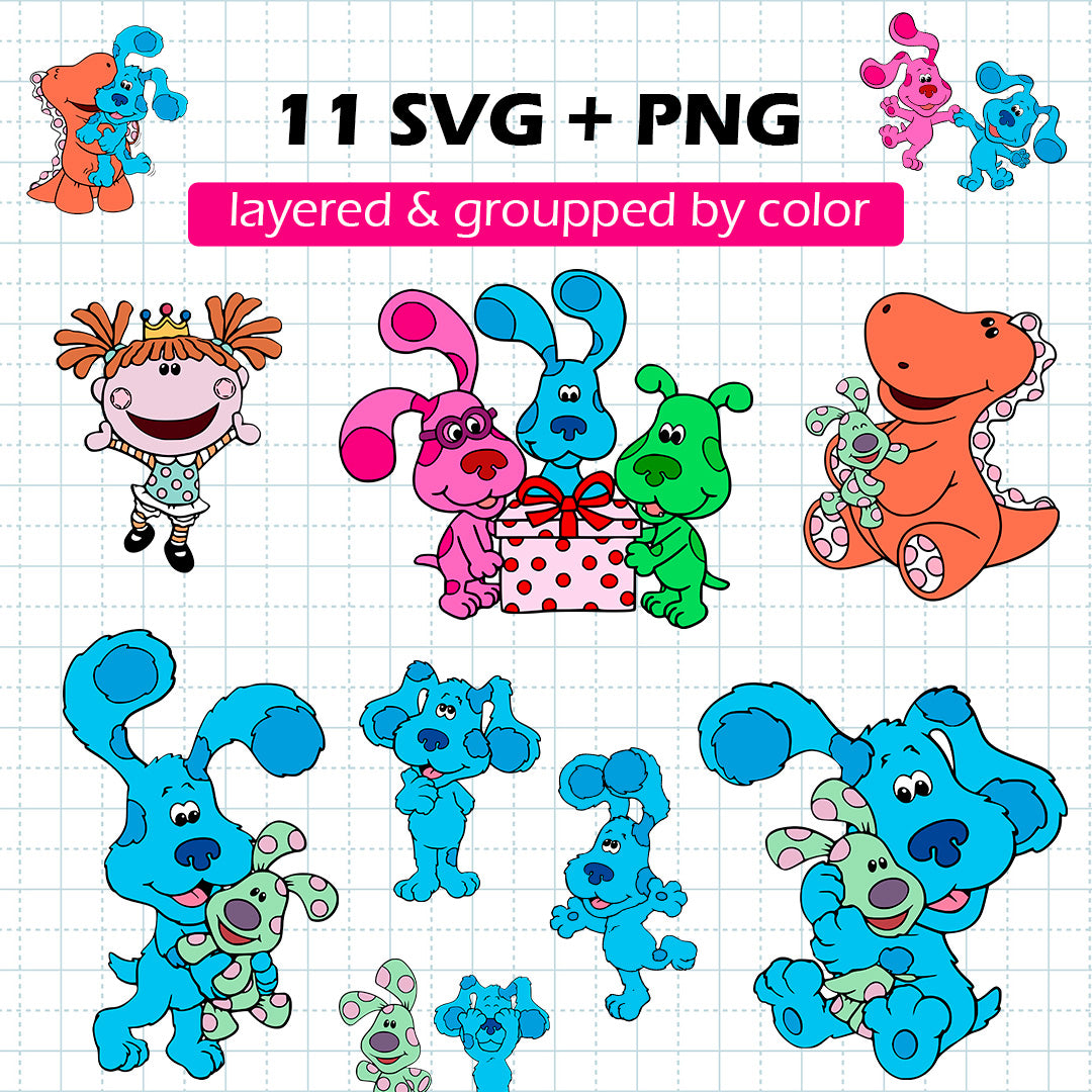 Blues Clues SVG BUNDLE Cut Files