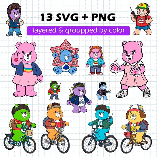 Awesome Stranger Bears BUNDLE Cut Files