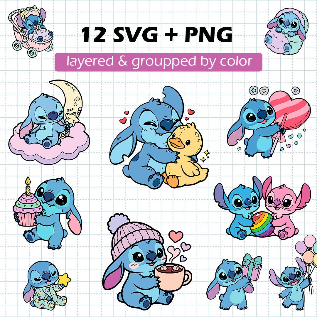 Awesome Baby Stitch BUNDLE Cut Files