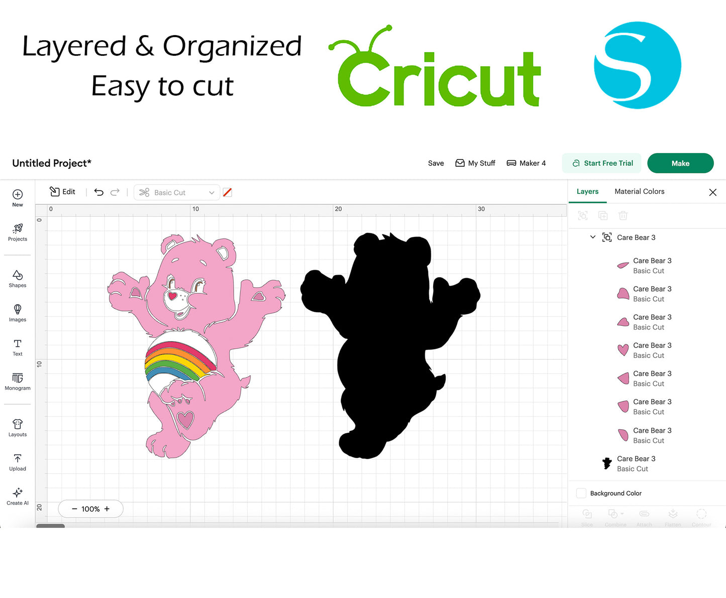 Care Bears SVG BUNDLE Cut Files