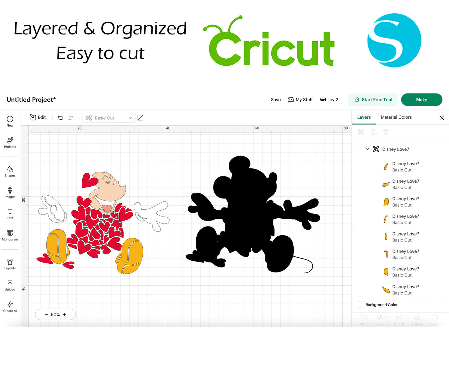 Disney Love SVG BUNDLE Cut Files