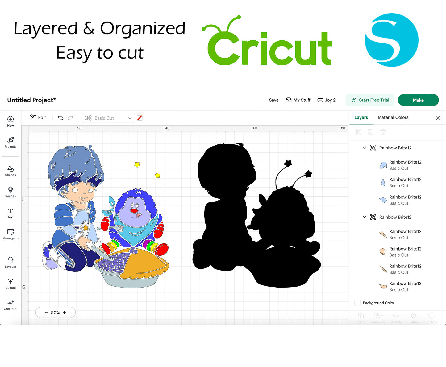 Rainbow Brite BUNDLE Cut Files