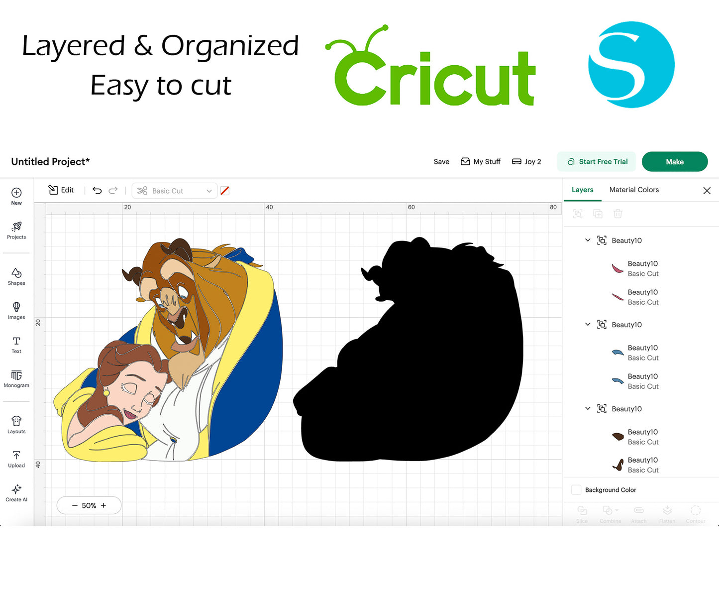 Princess Belle BUNDLE Cut Files