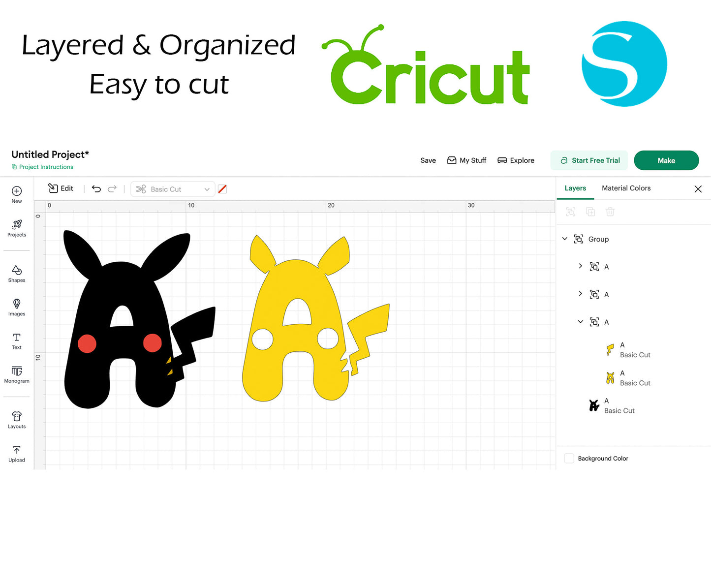 Pokemon Font BUNDLE Cut Files
