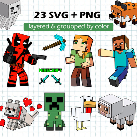 Minecraft BUNDLE Cut Files