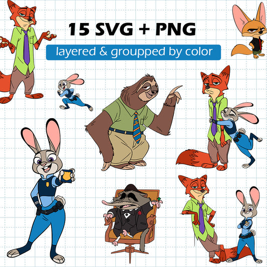 Zootopia BUNDLE Cut Files