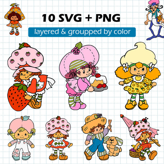 Strawberry Shortcake BUNDLE Cut Files