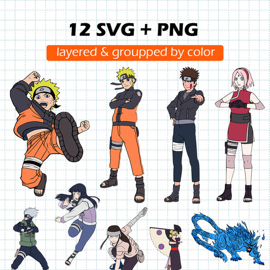 Naruto SVG BUNDLE Cut Files
