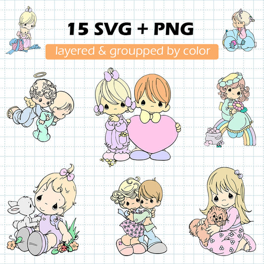 Precious Moments SVG BUNDLE Cut Files