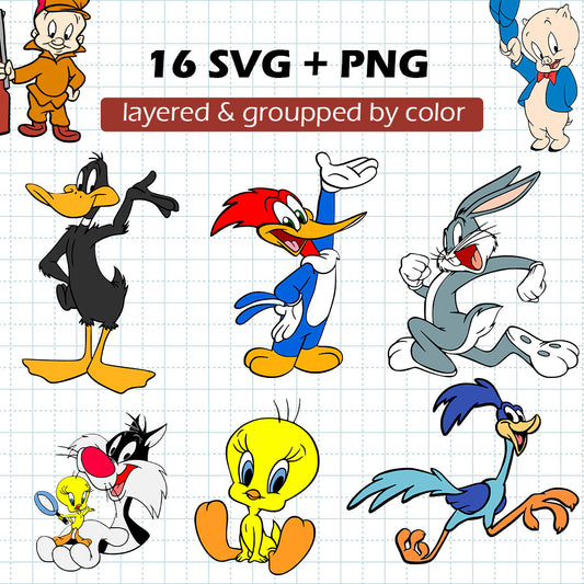 Looney Tunes SVG BUNDLE Cut Files