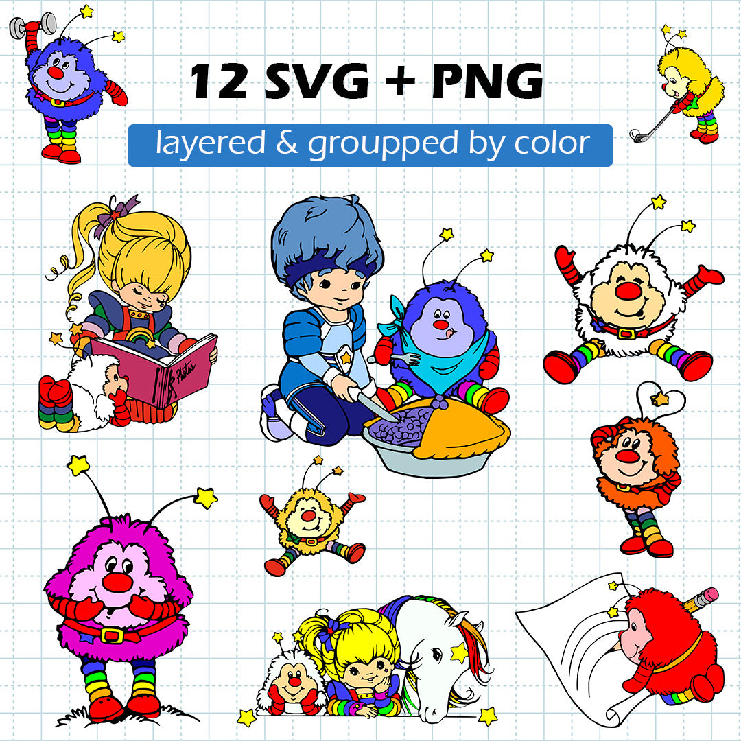 Rainbow Brite BUNDLE Cut Files
