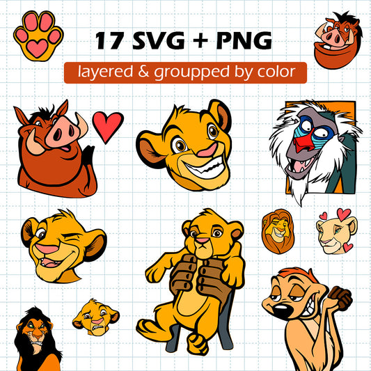 Lion King SVG BUNDLE Cut Files