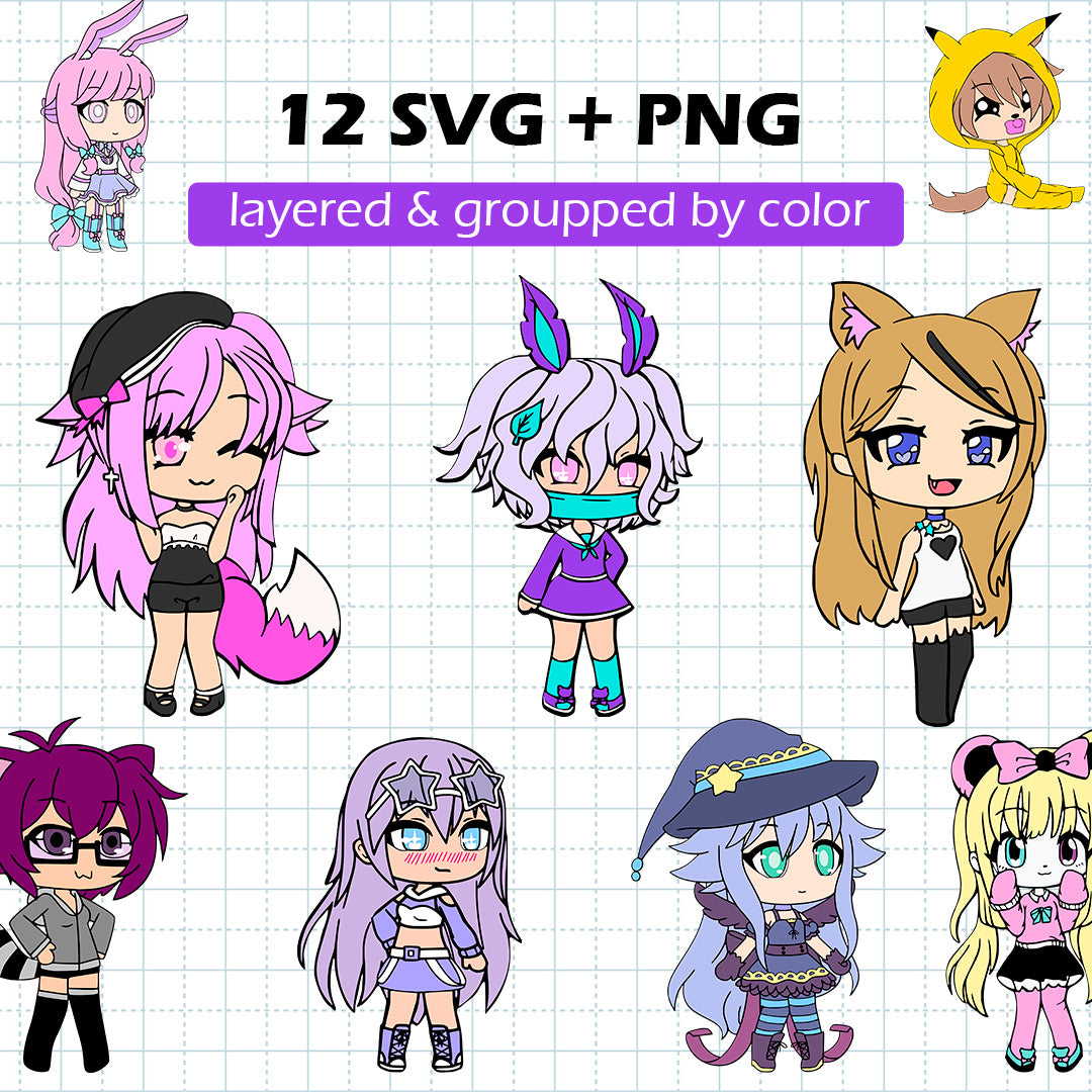 Gacha Life BUNDLE Cut Files