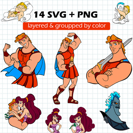 Hercules SVG BUNDLE Cut Files