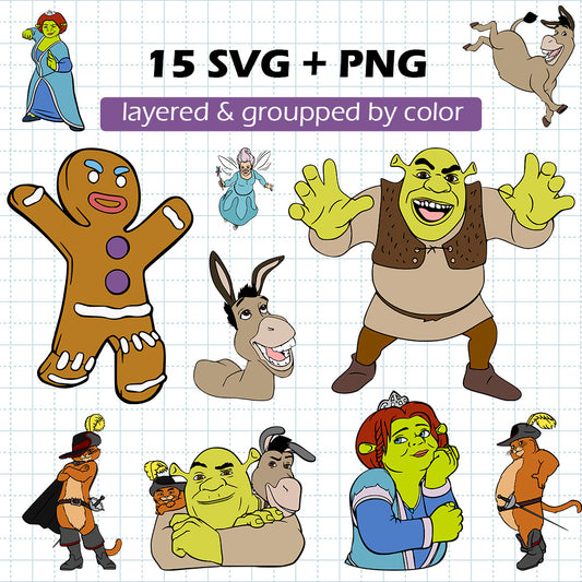 Shrek BUNDLE Cut Files